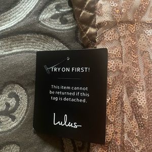 Rose gold Lulus maxi dress size small